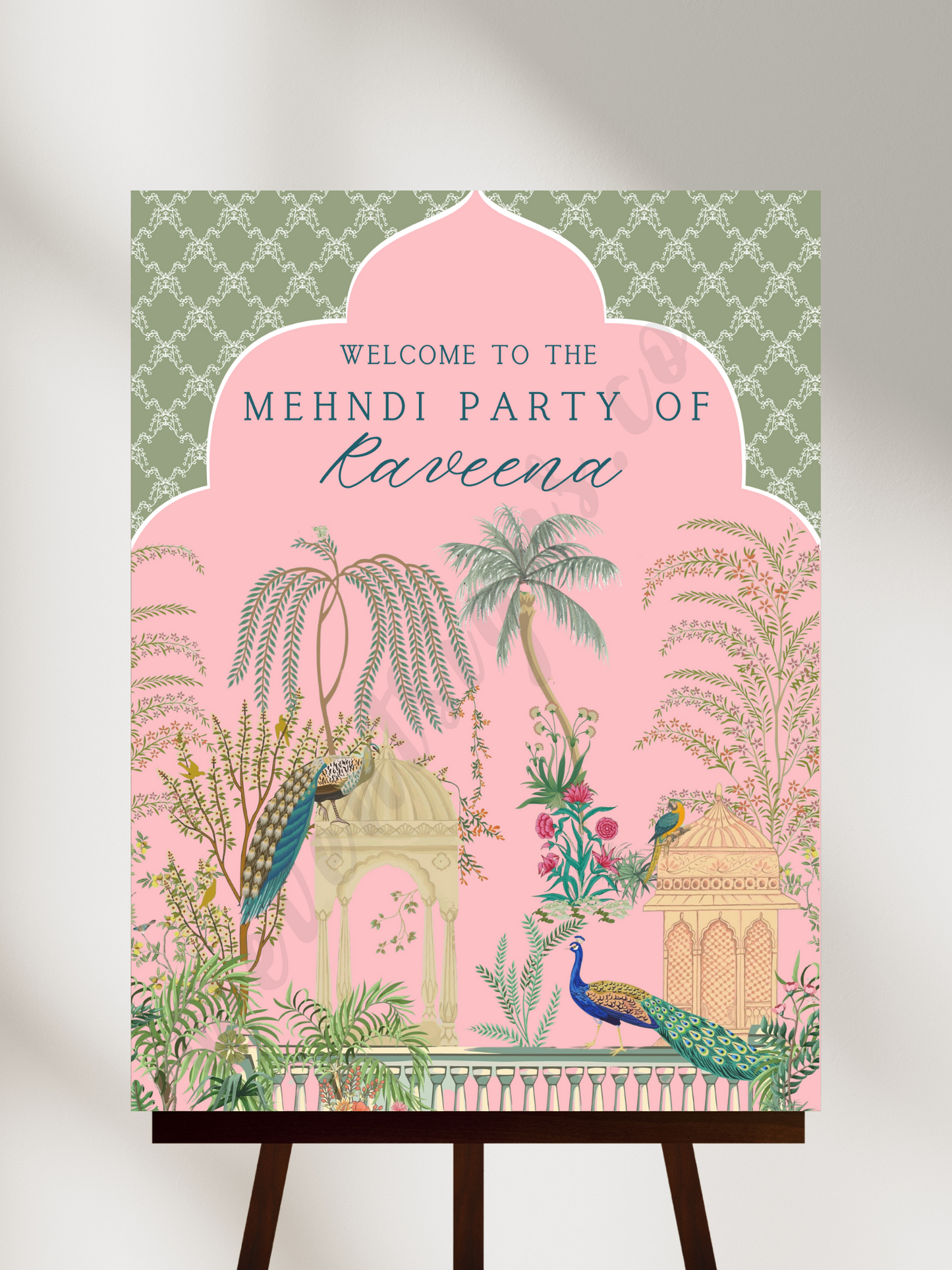 Mehndi Welcome Sign/Board