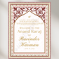 Anand Karaj Welcome Sign