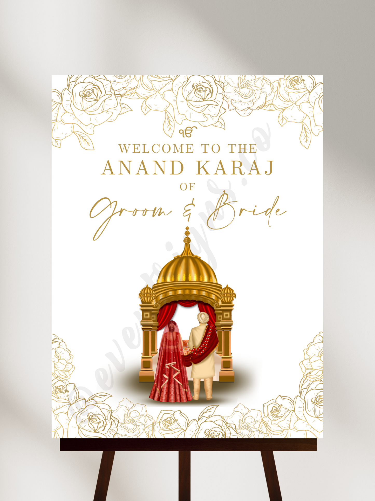 Anand Karaj Welcome Sign