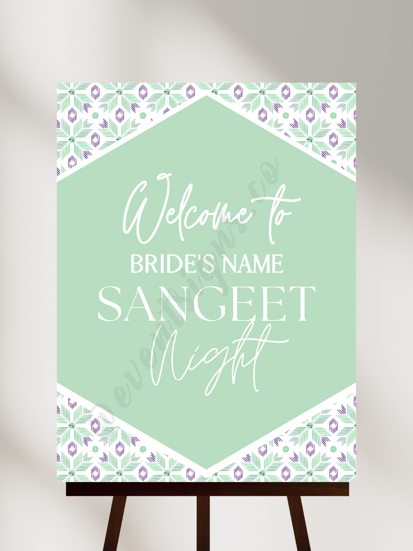 Sangeet Welcome Sign