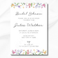 Floral Bridal Shower Invitation