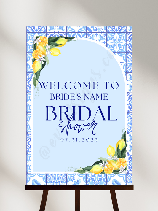 Bridal Shower Welcome Sign