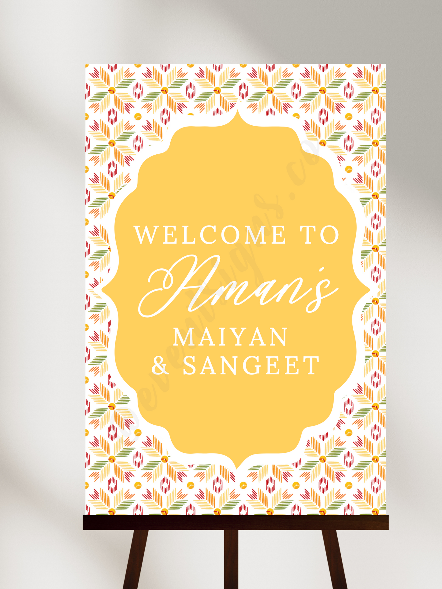 Maiyan & Sangeet Welcome Sign