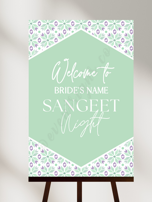 Sangeet Welcome Sign